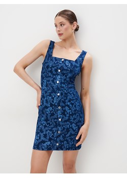 Mohito - Jeansowa sukienka mini - granatowy ze sklepu Mohito w kategorii Sukienki - zdjęcie 172054405