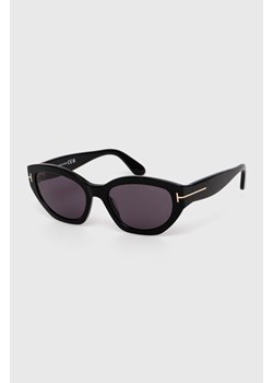 Tom Ford okulary przeciwsłoneczne damskie kolor czarny FT1086_5501A ze sklepu ANSWEAR.com w kategorii Okulary przeciwsłoneczne damskie - zdjęcie 172056325