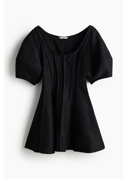 H & M - Rozszerzana sukienka z baloniastym rękawem - Czarny ze sklepu H&M w kategorii Sukienki - zdjęcie 172056975