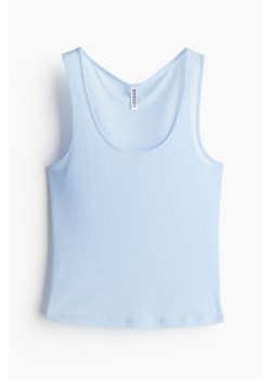 H & M - Prześwitujący top na ramiączkach - Niebieski ze sklepu H&M w kategorii Bluzki damskie - zdjęcie 172057005