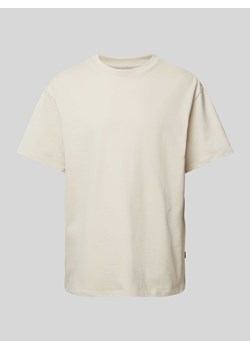 T-shirt z prążkowanym,okrągłym dekoltem model ‘HARVEY’ ze sklepu Peek&Cloppenburg  w kategorii T-shirty męskie - zdjęcie 172057146
