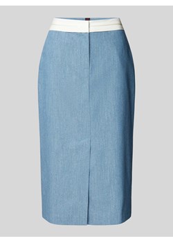Spódnica midi z tkaniny stylizowanej na denim ze sklepu Peek&Cloppenburg  w kategorii Spódnice - zdjęcie 172057147