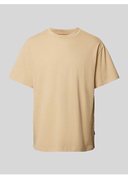 T-shirt z prążkowanym,okrągłym dekoltem model ‘HARVEY’ ze sklepu Peek&Cloppenburg  w kategorii T-shirty męskie - zdjęcie 172057187
