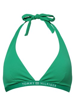 Tommy Hilfiger Damski stanik bikini - usztywniany Kobiety zielony wypukły wzór tkaniny ze sklepu vangraaf w kategorii Stroje kąpielowe - zdjęcie 172058658