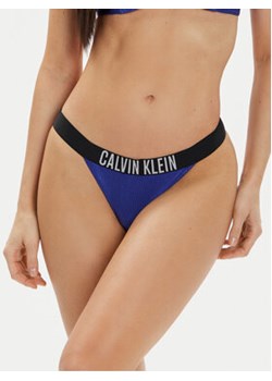 Calvin Klein Swimwear Dół od bikini KW0KW02392 Granatowy ze sklepu MODIVO w kategorii Stroje kąpielowe - zdjęcie 172060549