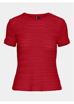 Pieces T-Shirt Agda 17148867 Czerwony Loose Fit ze sklepu MODIVO w kategorii Bluzki damskie - zdjęcie 172060719