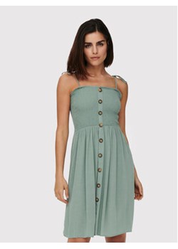 ONLY Sukienka letnia Annika 15193884 Zielony Slim Fit ze sklepu MODIVO w kategorii Sukienki - zdjęcie 172060728