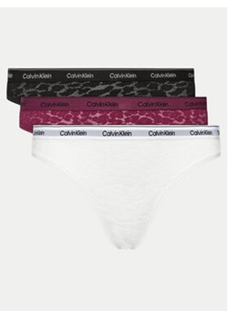 Calvin Klein Underwear Komplet 3 par fig klasycznych 000QD5069E Kolorowy ze sklepu MODIVO w kategorii Majtki damskie - zdjęcie 172060835