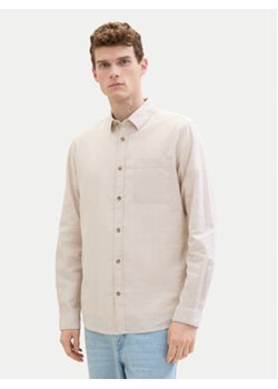 Tom Tailor Koszula 1040141 Beżowy Regular Fit ze sklepu MODIVO w kategorii Koszule męskie - zdjęcie 172060837