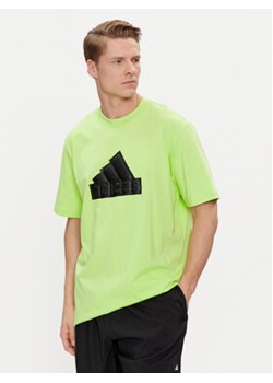 adidas T-Shirt IN1627 Zielony Loose Fit ze sklepu MODIVO w kategorii T-shirty męskie - zdjęcie 172060865