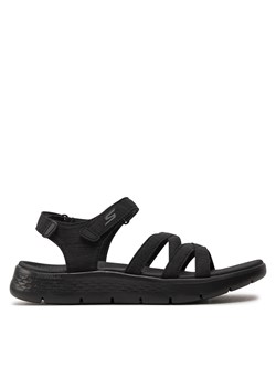 Sandały Skechers Go Walk Flex Sandal-Sunshine 141450/BBK Black ze sklepu eobuwie.pl w kategorii Sandały damskie - zdjęcie 172061438