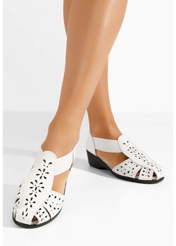 Białe sandały damskie skórzane Melona V2 ze sklepu Zapatos w kategorii Sandały damskie - zdjęcie 172063059