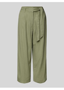 Spodnie materiałowe z paskiem w talii model ‘CARO’ ze sklepu Peek&Cloppenburg  w kategorii Spodnie damskie - zdjęcie 172064086