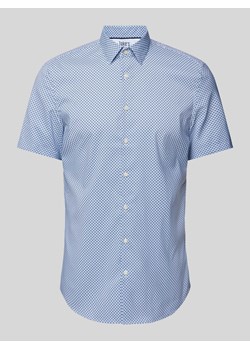 Koszula biznesowa o kroju slim fit ze wzorem na całej powierzchni ze sklepu Peek&Cloppenburg  w kategorii Koszule męskie - zdjęcie 172064089