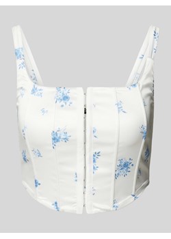 Krótki top z kwiatowym wzorem ze sklepu Peek&Cloppenburg  w kategorii Bluzki damskie - zdjęcie 172064167