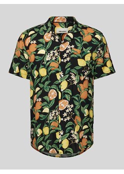 Koszula casualowa o kroju slim fit z nadrukiem na całej powierzchni ze sklepu Peek&Cloppenburg  w kategorii Koszule męskie - zdjęcie 172064179