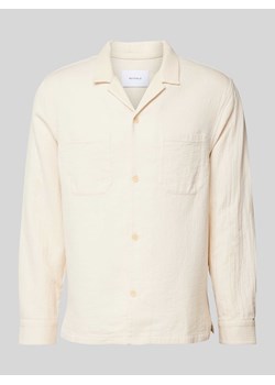 Koszula casualowa o kroju regular fit z fakturowanym wzorem model ‘Leisure’ ze sklepu Peek&Cloppenburg  w kategorii Koszule męskie - zdjęcie 172064195