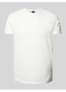 T-shirt z prążkowanym,okrągłym dekoltem model ‘Paris’ ze sklepu Peek&Cloppenburg  w kategorii T-shirty męskie - zdjęcie 172064229