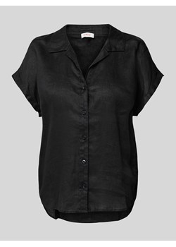 Bluzka lniana w jednolitym kolorze ze sklepu Peek&Cloppenburg  w kategorii Koszule damskie - zdjęcie 172064257