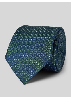 Krawat jedwabny o klasycznym fasonie z drobnym wzorem (6,5 cm) ze sklepu Peek&Cloppenburg  w kategorii Krawaty - zdjęcie 172064495