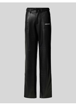 Spodnie materiałowe z nadrukiem z logo model ‘LISTON’ ze sklepu Peek&Cloppenburg  w kategorii Spodnie damskie - zdjęcie 172064555
