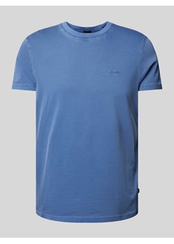 T-shirt z prążkowanym,okrągłym dekoltem model ‘Paris’ ze sklepu Peek&Cloppenburg  w kategorii T-shirty męskie - zdjęcie 172064877