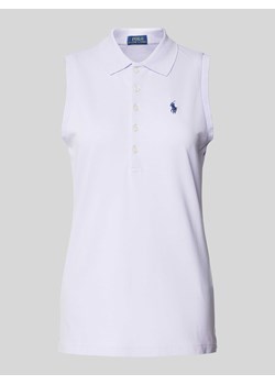 Koszulka polo o kroju slim fit bez rękawów model ‘JULIE’ ze sklepu Peek&Cloppenburg  w kategorii Bluzki damskie - zdjęcie 172064917