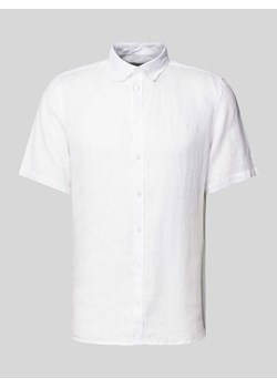 Koszula lniana z kołnierzykiem typu button down model ‘Anton’ ze sklepu Peek&Cloppenburg  w kategorii Koszule męskie - zdjęcie 172064939