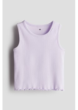 H & M - Koszulka w prążki - Fioletowy ze sklepu H&M w kategorii Bluzki dziewczęce - zdjęcie 172068559