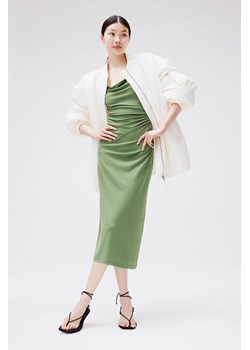 H & M - Sukienka z drapowanym dekoltem - Zielony ze sklepu H&M w kategorii Sukienki - zdjęcie 172068696