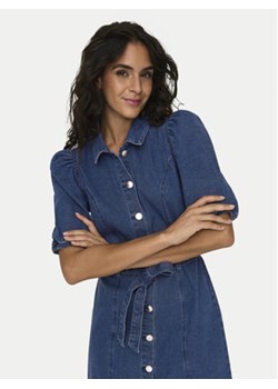 ONLY Sukienka jeansowa Vibbe 15304123 Niebieski Regular Fit ze sklepu MODIVO w kategorii Sukienki - zdjęcie 172069159