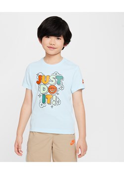 T-shirt dla małych dzieci w bąbelkowym stylu „Just Do It” Nike - Niebieski ze sklepu Nike poland w kategorii T-shirty chłopięce - zdjęcie 172069655