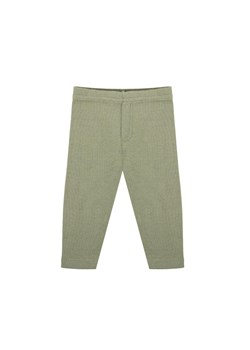 Bawełniane spodnie chłopięce w kolorze zielonym ze sklepu 5.10.15 w kategorii Spodnie i półśpiochy - zdjęcie 172069828