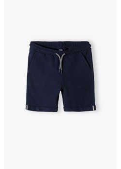 Granatowe spodnie na lato dla chłopca - Lincoln&Sharks ze sklepu 5.10.15 w kategorii Spodenki chłopięce - zdjęcie 172069837