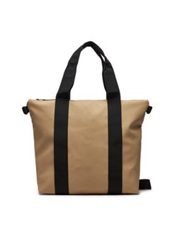 Rains Torba Tote Bag Mini W3 14160 Beżowy ze sklepu MODIVO w kategorii Torby Shopper bag - zdjęcie 172071665