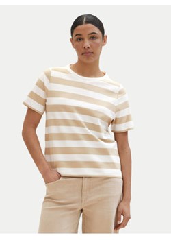 Tom Tailor T-Shirt 1040584 Beżowy Regular Fit ze sklepu MODIVO w kategorii Bluzki damskie - zdjęcie 172071839