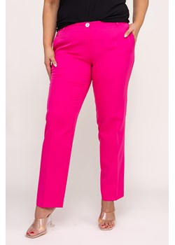 Fuksjowe Spodnie cygaretki WELMI ze sklepu TONO w kategorii Spodnie damskie - zdjęcie 172072259