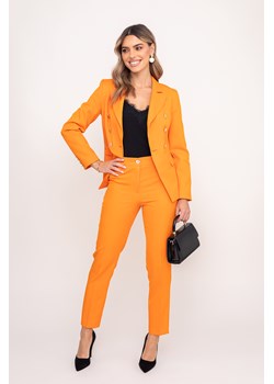 Pomarańczowy Garnitur dwurzędowy TEMIDA ze sklepu TONO w kategorii Komplety i garnitury damskie - zdjęcie 172072386