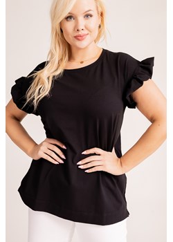 Czarna Bluzka BELLO ze sklepu TONO w kategorii Bluzki damskie - zdjęcie 172072598