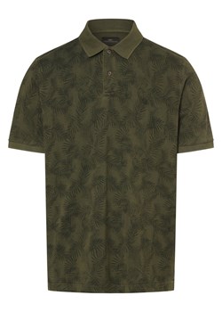 Fynch-Hatton Męska koszulka polo Mężczyźni Bawełna oliwkowy wzorzysty ze sklepu vangraaf w kategorii T-shirty męskie - zdjęcie 172072919