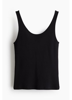 H & M - Koszulka w prążki - Czarny ze sklepu H&M w kategorii Bluzki damskie - zdjęcie 172073215