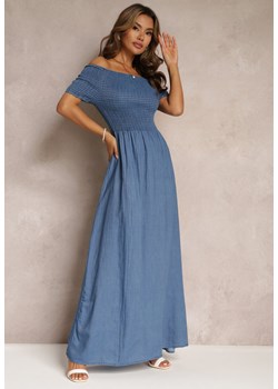 Niebieska Rozkloszowana Sukienka Hiszpanka Brittyn ze sklepu Renee odzież w kategorii Sukienki - zdjęcie 172074678