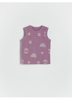 Reserved - T-shirt bez rękawów - fioletowy ze sklepu Reserved w kategorii Koszulki niemowlęce - zdjęcie 172082188