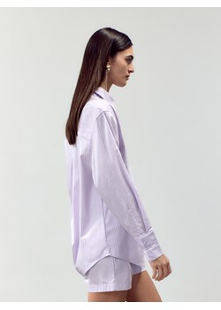 Reserved - Koszula oversize w paski - lawendowy ze sklepu Reserved w kategorii Koszule damskie - zdjęcie 172082495