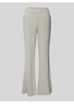 Spodnie o rozkloszowanym kroju z mieszanki wiskozy i lnu ze sklepu Peek&Cloppenburg  w kategorii Spodnie damskie - zdjęcie 172083987