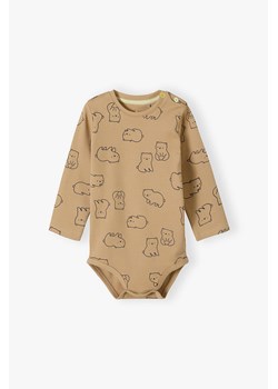 Bawełniane body niemowlęce z długim rękawem w misie ze sklepu 5.10.15 w kategorii Odzież dla niemowląt - zdjęcie 172084227