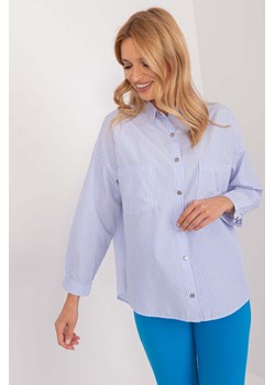 Koszula oversize w paski biało-niebieska ze sklepu 5.10.15 w kategorii Koszule damskie - zdjęcie 172084257
