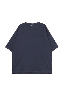 Cropp - Granatowy t-shirt oversize - szary ze sklepu Cropp w kategorii T-shirty męskie - zdjęcie 172085749