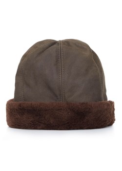 Damska czapka zimowa ze skóry i futra ze sklepu WITTCHEN w kategorii Czapki zimowe damskie - zdjęcie 172086327