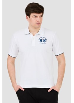 LA MARTINA Białe polo z dużym logo, Wybierz rozmiar XL ze sklepu outfit.pl w kategorii T-shirty męskie - zdjęcie 172087165